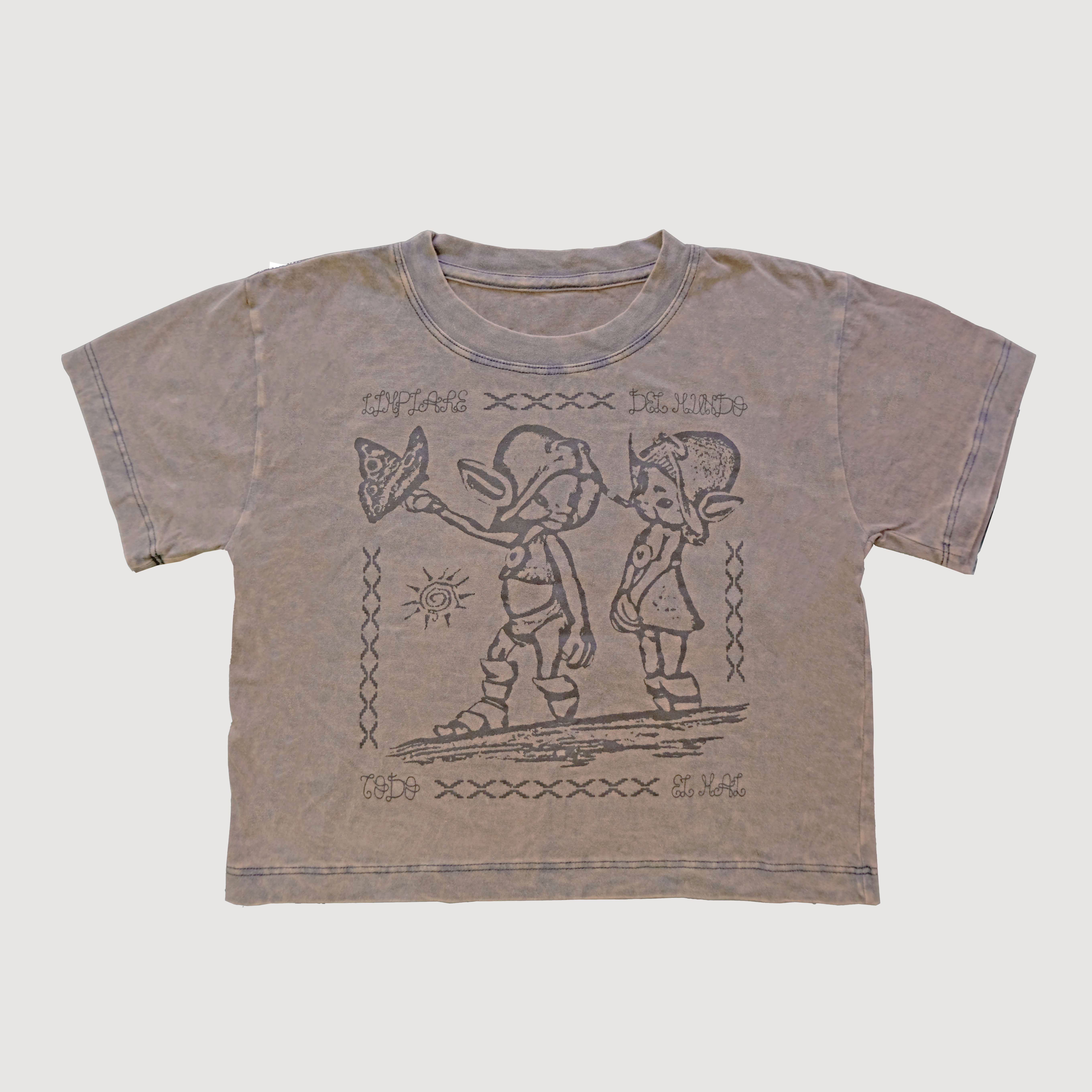 los peques «limpiare del mundo todo el mal» baby tee washed