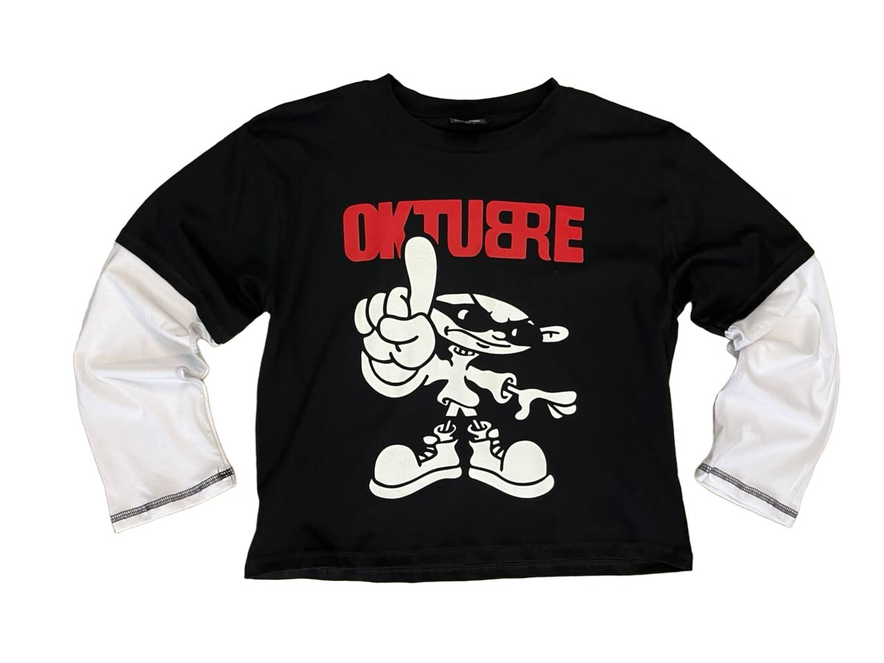 oktubre manguitas baby tee